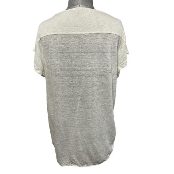 Mod-O-Doc 100% Linen Short Sleeve Tunic Length Tee Size L - Picture 3 of 7